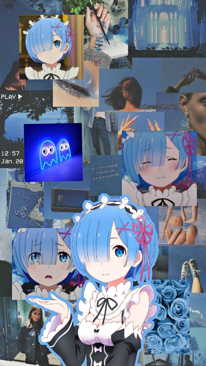 Anime Wallpaper Rem Re: zero. Anime artwork wallpaper, Anime wallpaper phone, Kawaii anime