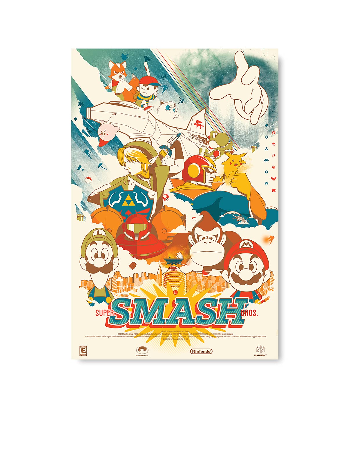 Funny Ugly Christmas Sweater Smash Bros Wall Décor Poster Video Game Art Print for Home Decoration Super Smash Bros 24 x 36 NO Frame: Posters & Prints