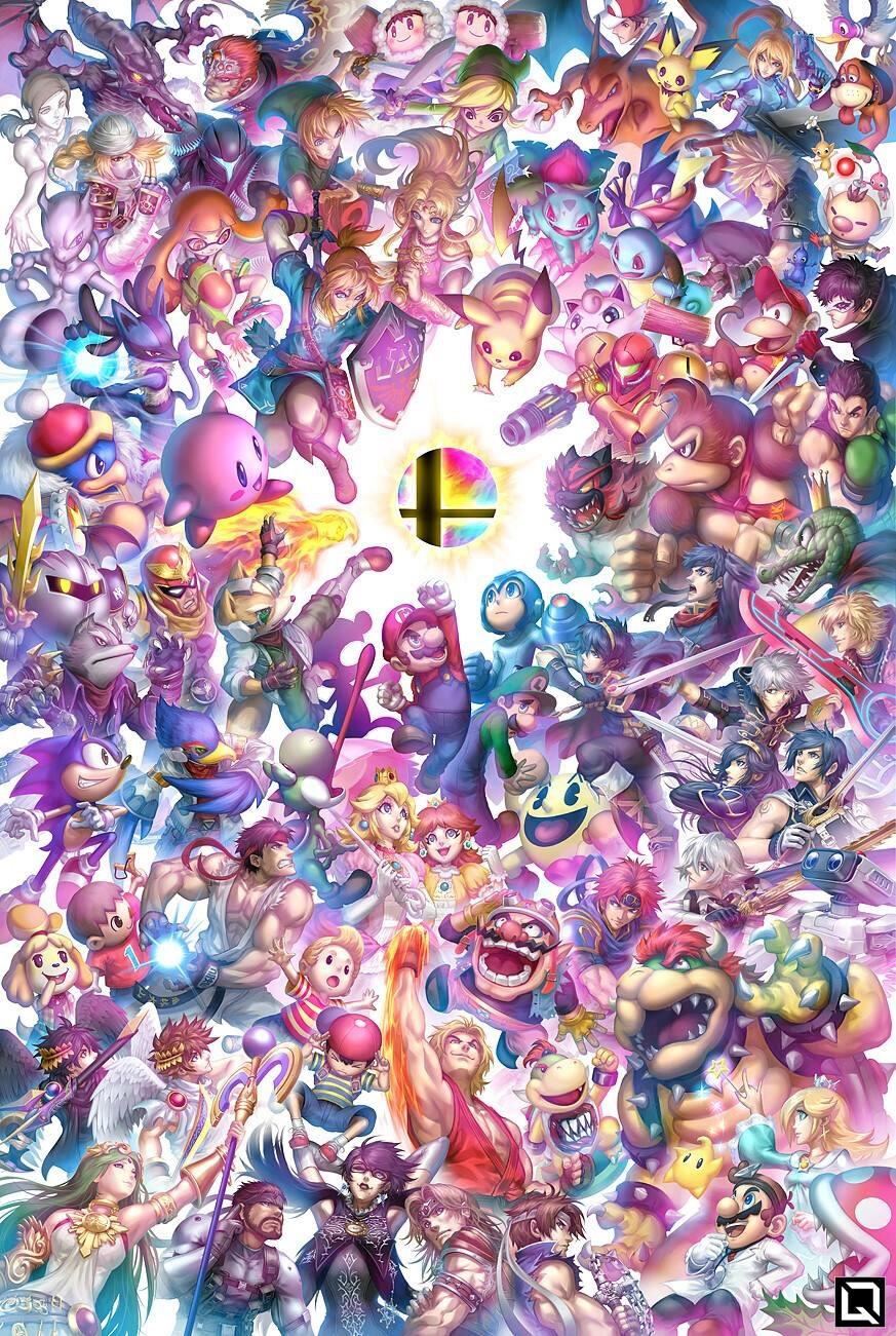 Have a smash bros wallpaper, not my work