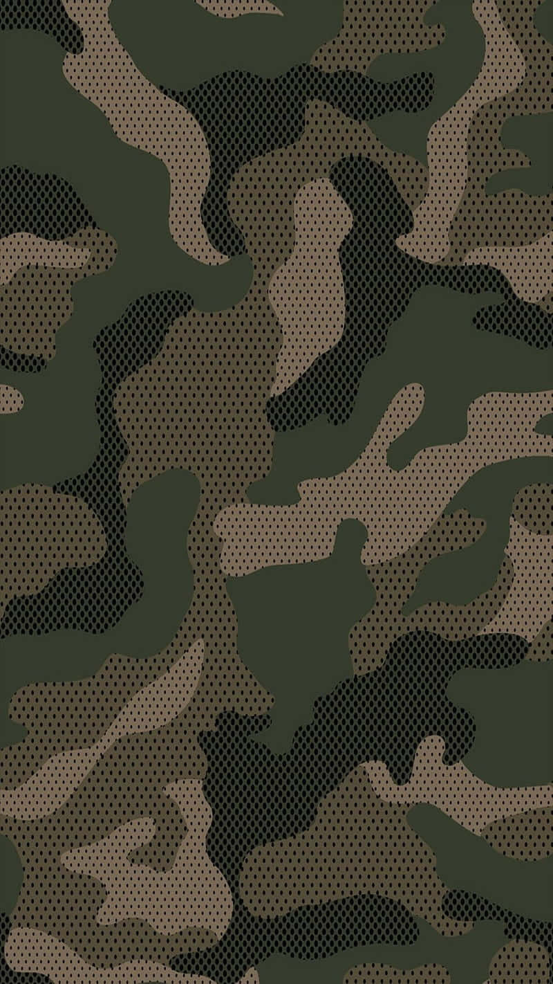 Download A Green Camouflage Pattern Wallpaper