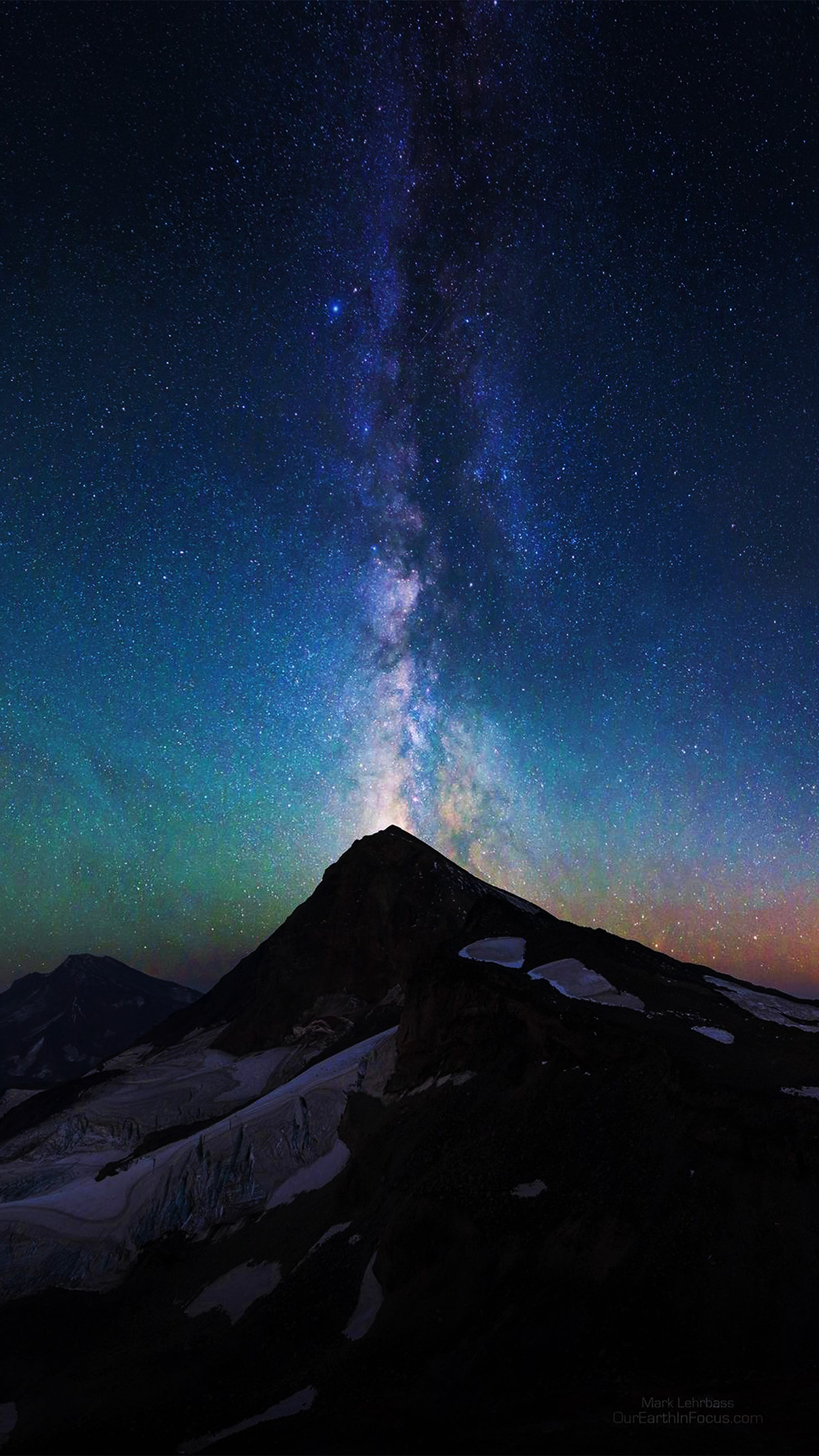 Mountain Aurora Sky Night Star Nature Milky Way Wallpaper