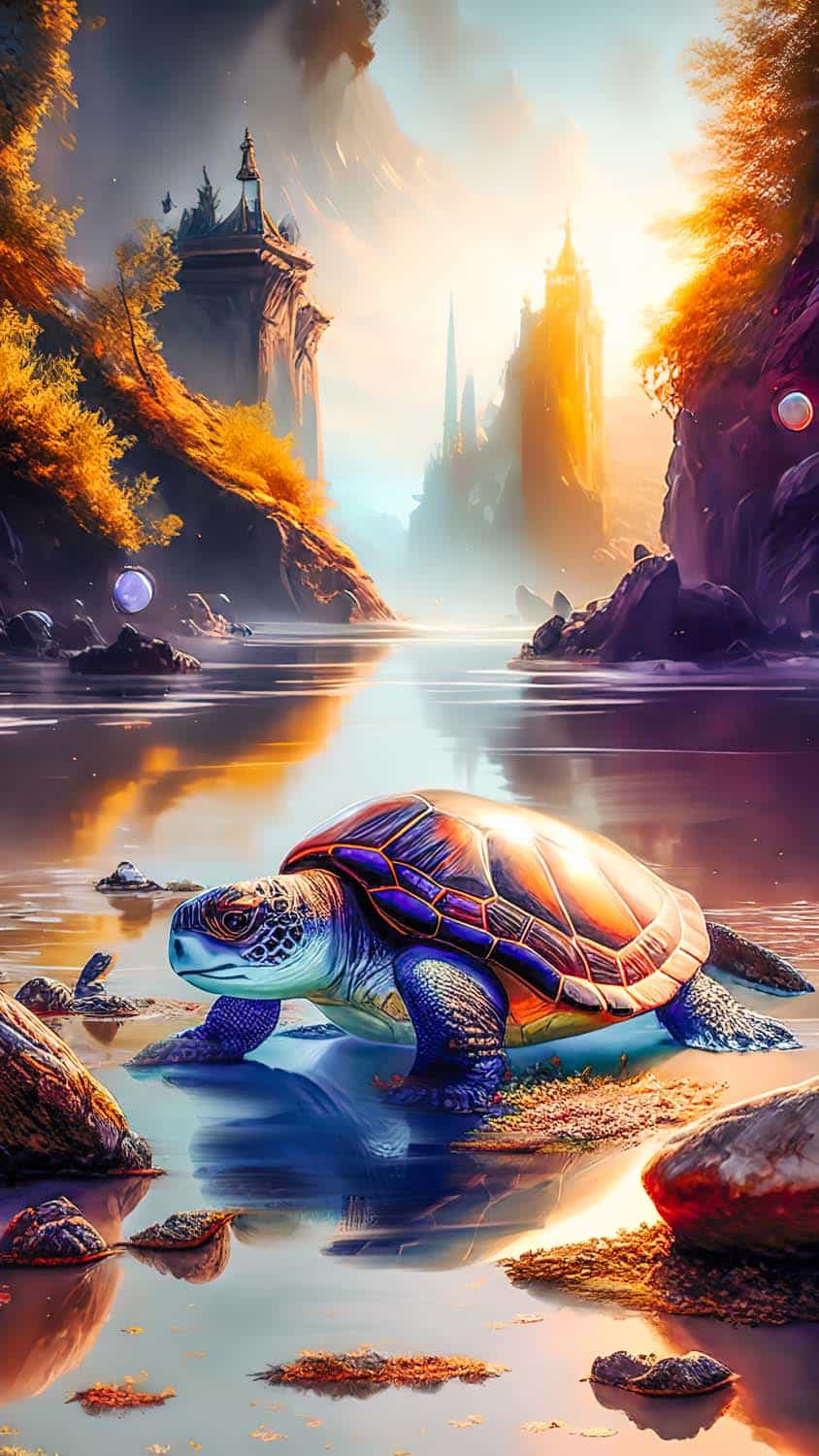turtle wallpaper art super hot