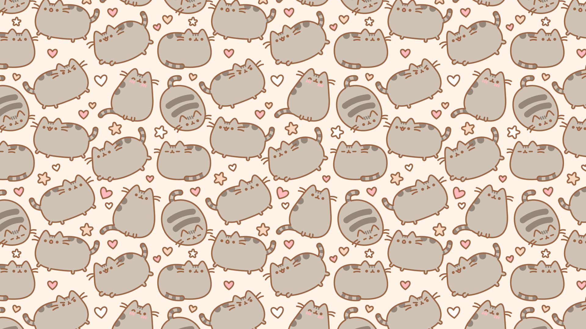 Pusheen Cat Pattern Tiles