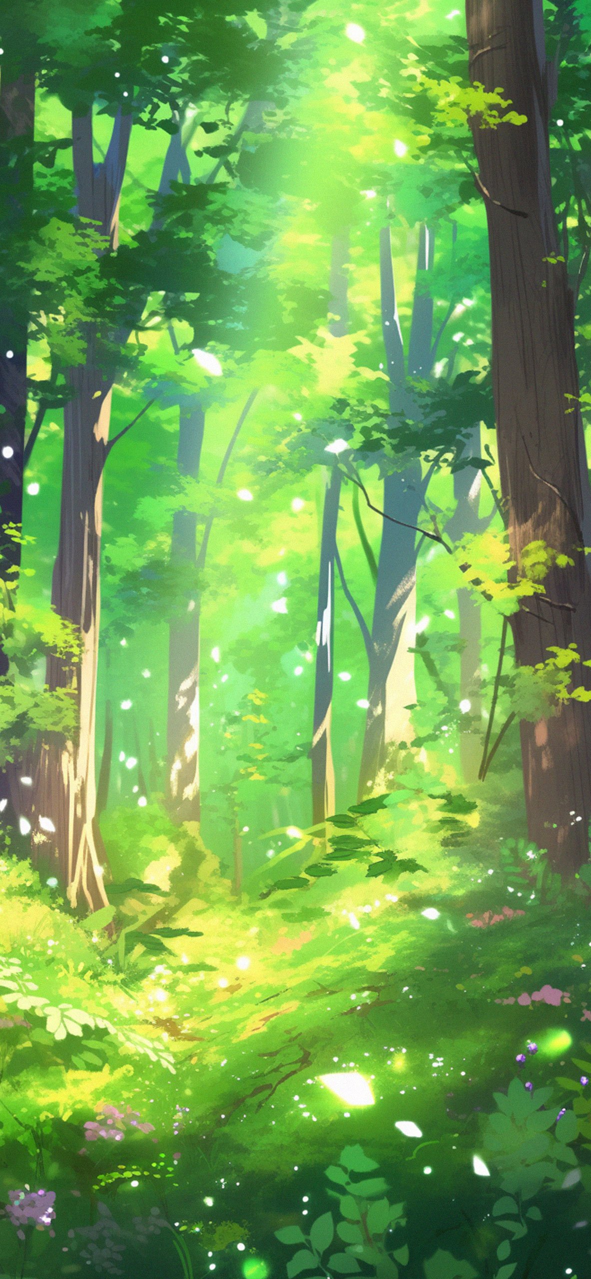 Anime Forest iPhone Wallpapers - Wallpaper Cave