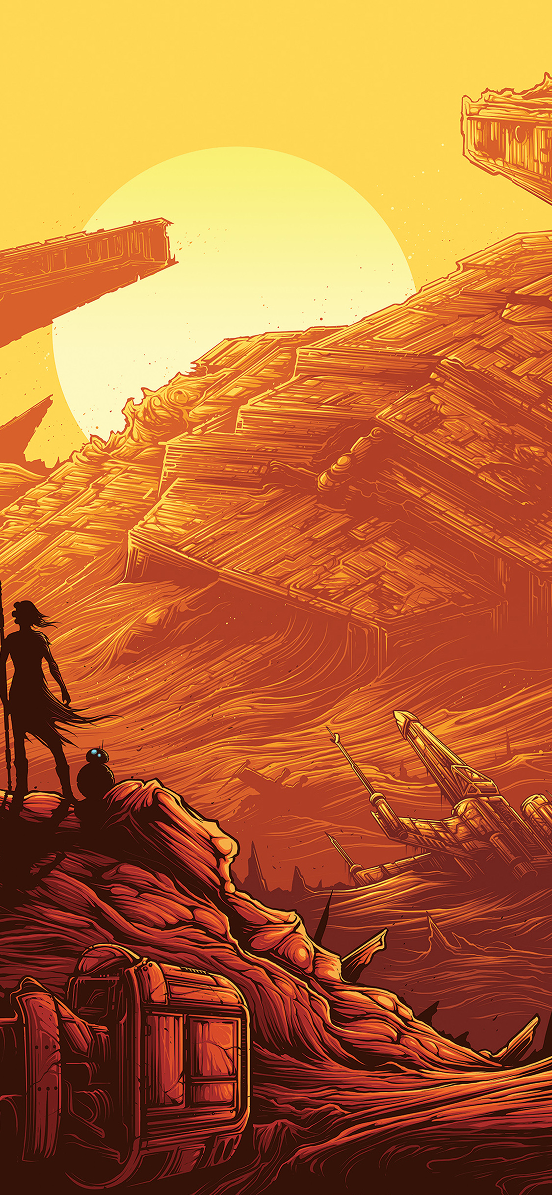 Starwars Art Illust Orange Red