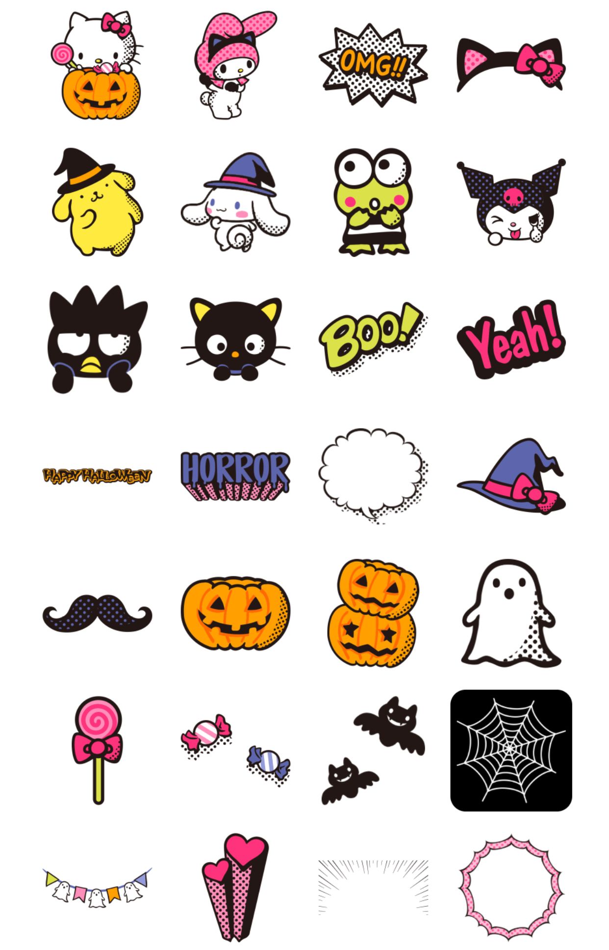 Sanrio Characters Halloween. Hello kitty iphone wallpaper, Hello kitty picture, Halloween stencils