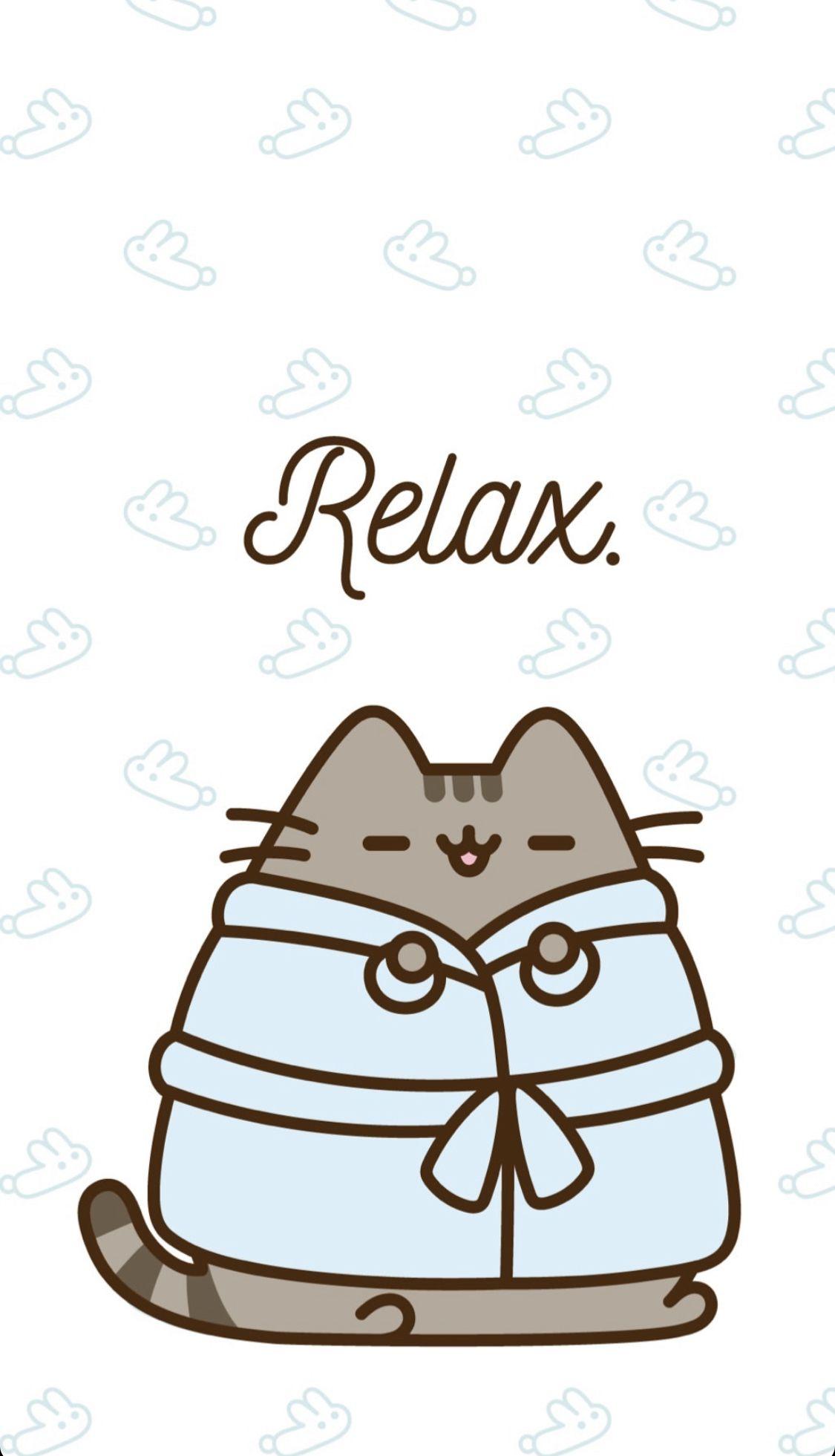 Cute Pusheen Cat Wallpaper