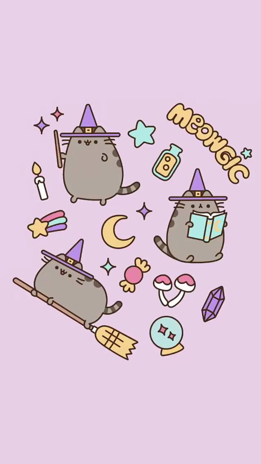 Background Pusheen Wallpaper