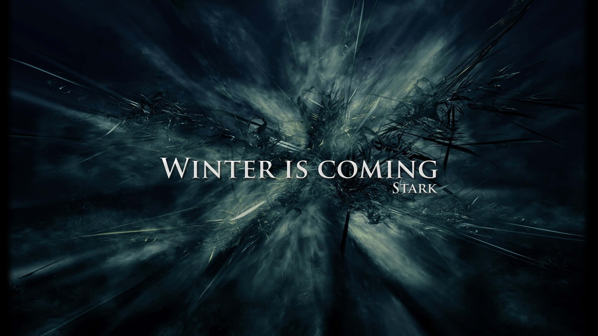 Download House Stark Words Dark Snow Aesthetic Wallpaper