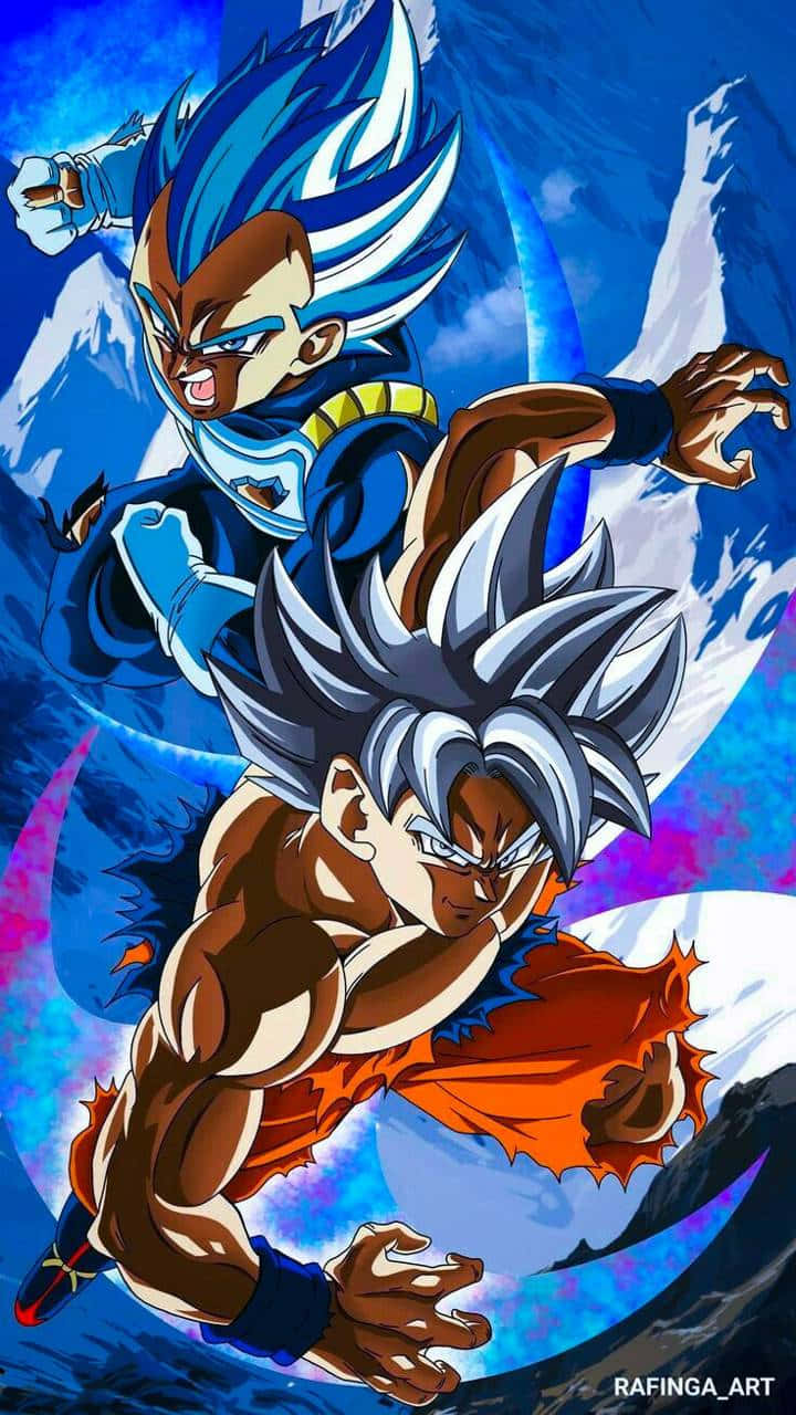 Goku and Vegeta iPhone. Wallpaper