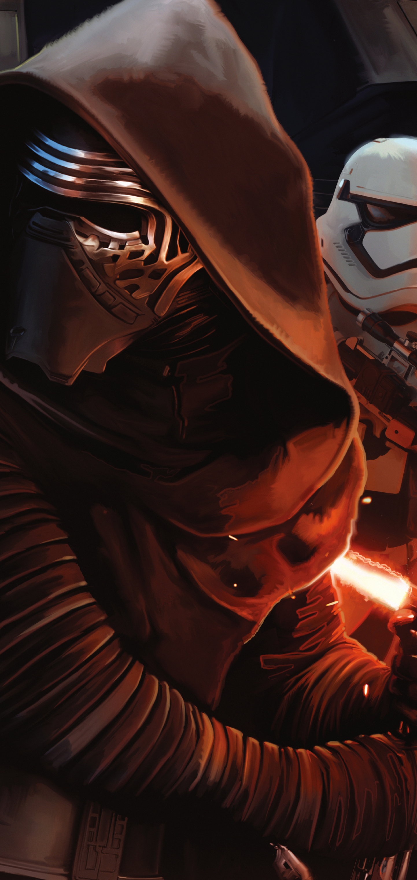 Kylo Ren and Stromtroopers