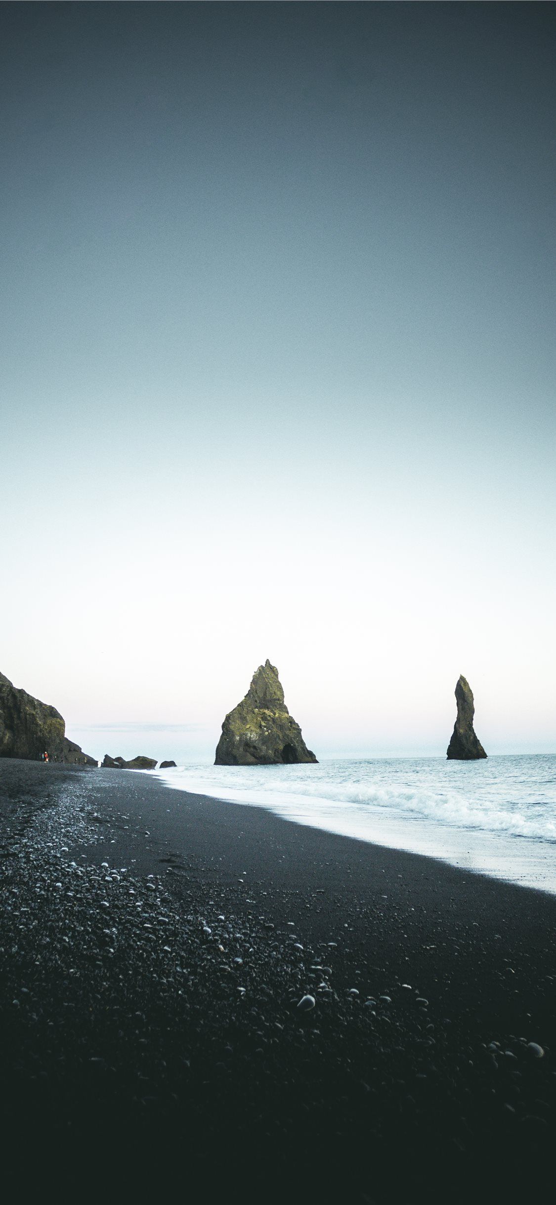 Vik Black Sand Shores, Vik, Iceland. Iceland wallpaper, Iceland photography landscapes, Beach sunset wallpaper