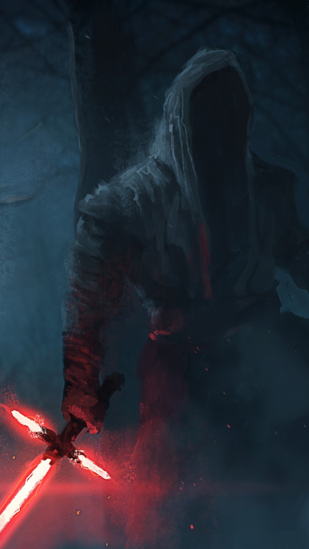 Star Wars The Force Awakens Wallpaper Kylo Ren painting