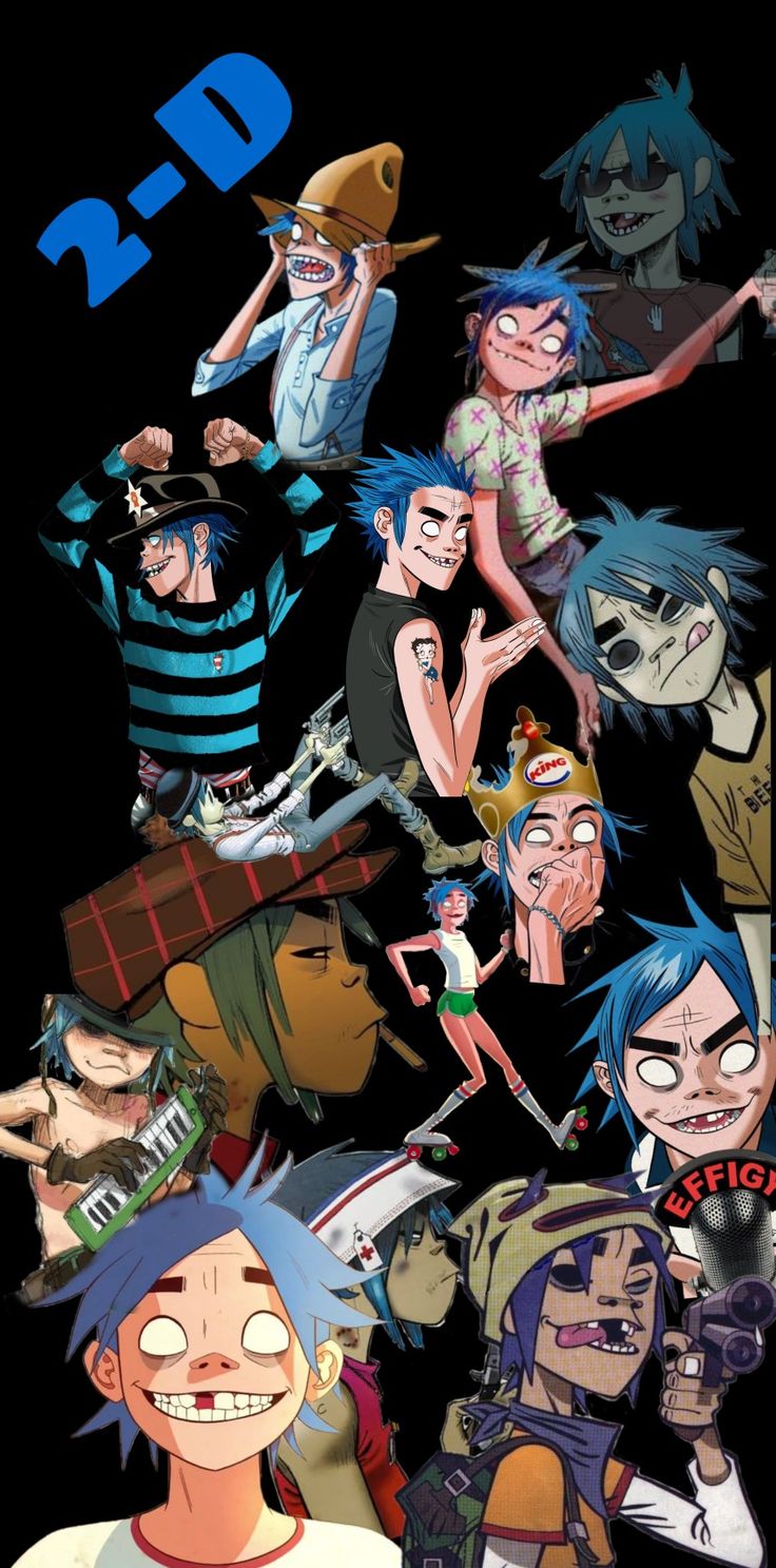 2D gorillaz wallpaper i phone. Gorillaz art, Gorillaz fan art, Gorillaz art style