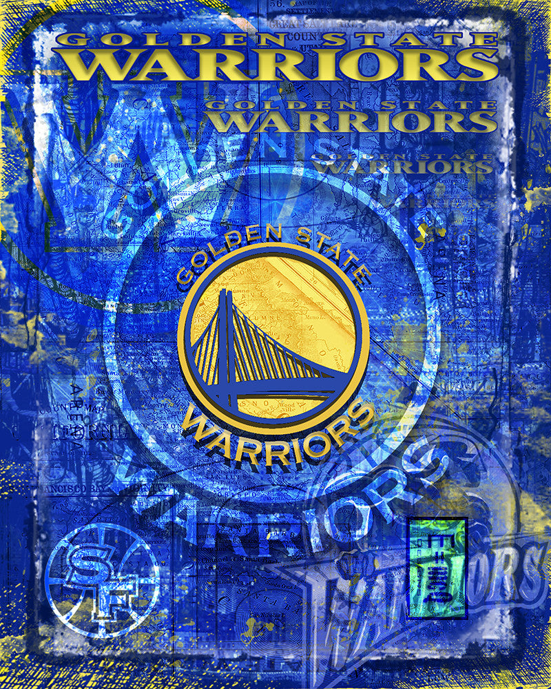 Golden State Warriors Poster, Warriors Basketball Gift, Steph Curry Ar