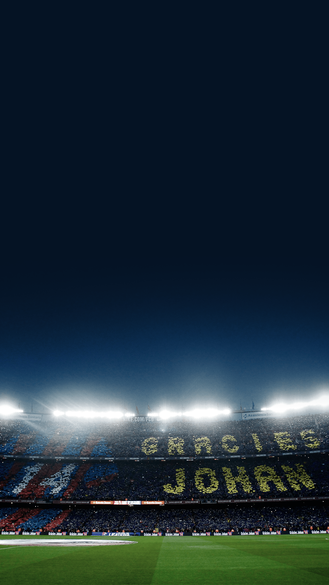Camp Nou Phone Wallpaper