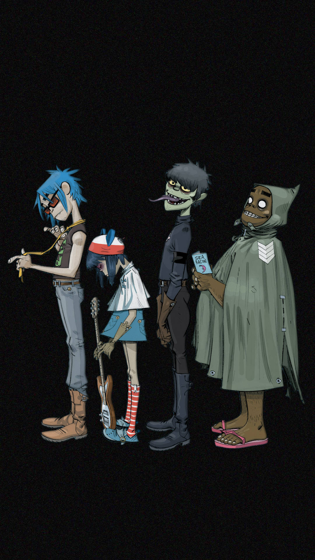 Download Gorillaz Noodle goes mobile! Wallpaper
