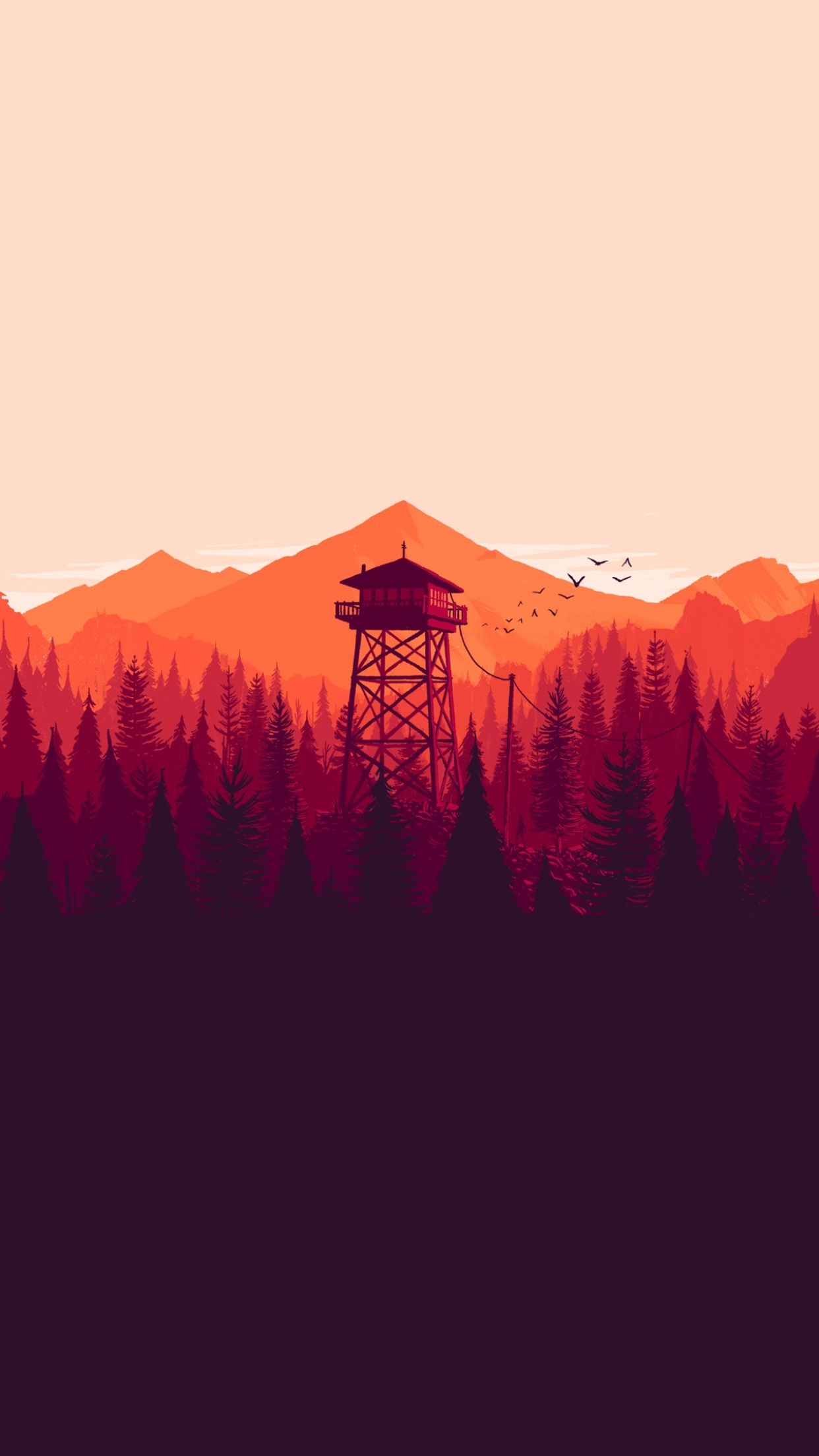 Firewatch Phone Wallpaper