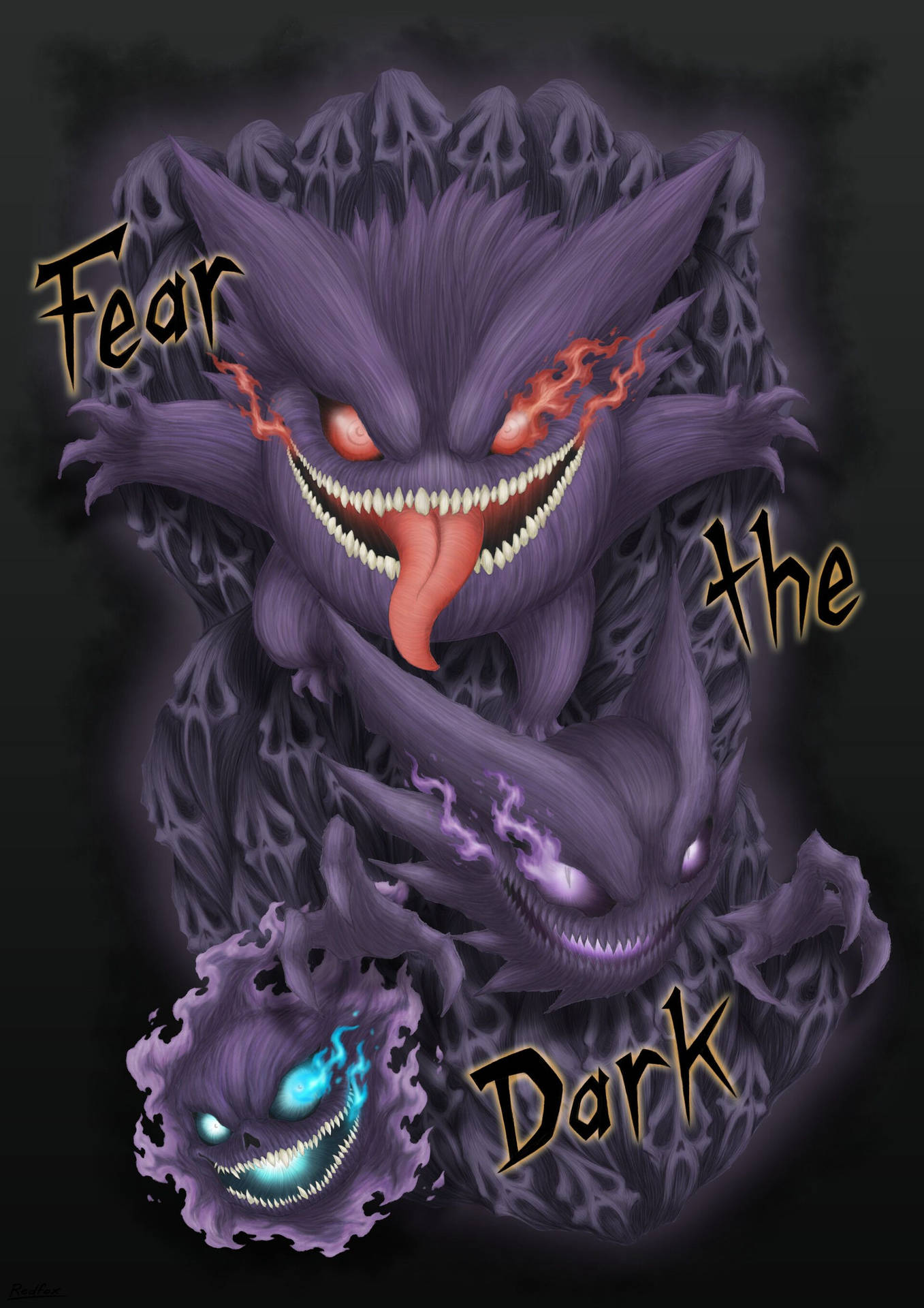 Download Gengar Fear The Dark Wallpaper