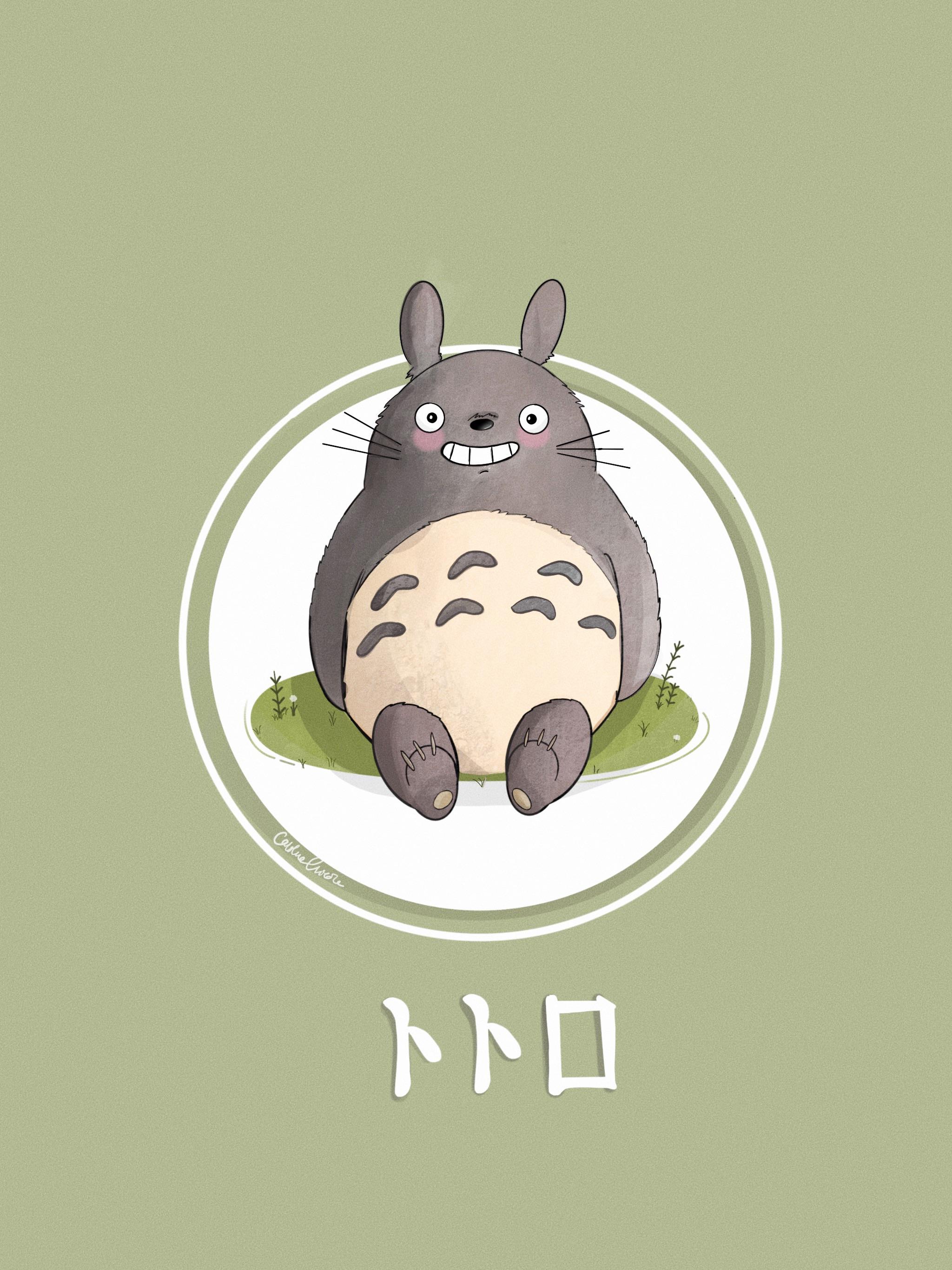 Totoro // had a ton of fun drawing this guy! ☼☼✿✿♥♥