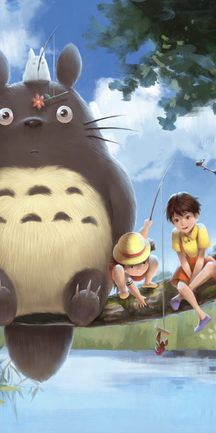 Mobile wallpaper: Anime, Mini Totoro (My Neighbor Totoro), Mei Kusakabe, Satsuki Kusakabe, Totoro (My Neighbor Totoro), My Neighbor Totoro, 1305642 download the picture for free