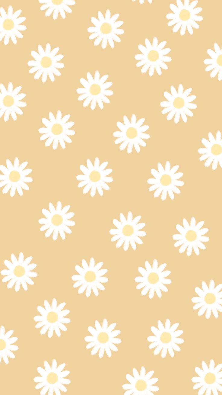 Aesthetic Phone Wallpaper Background Ideas. Daisy wallpaper, iPhone wallpaper vintage hipster, Cute simple wallpaper