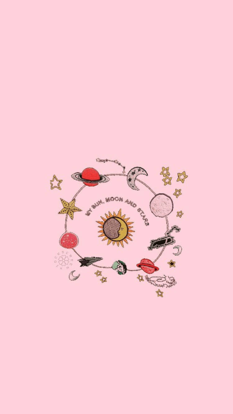 Download Cute Solar System Aesthetic Phone Wallpaper