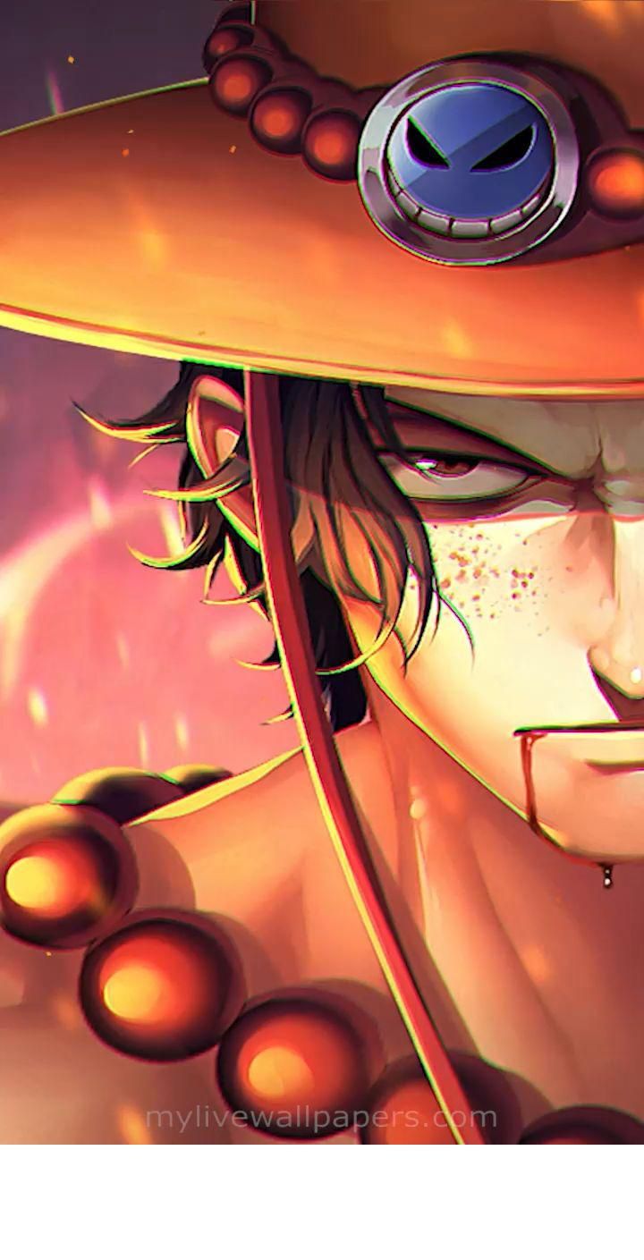Portgas D. Ace. One Piece. Live Wallpaper. Live wallpaper, One piece wallpaper iphone, Anime wallpaper live