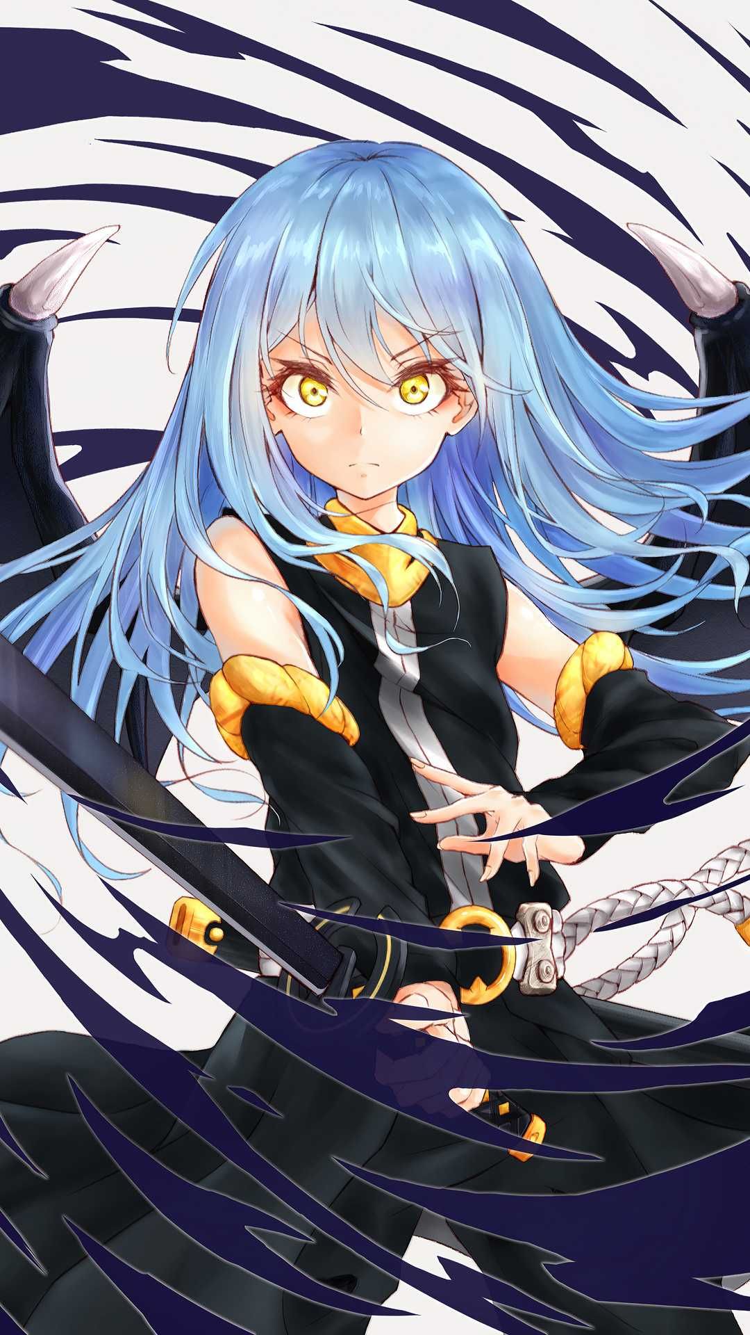 Rimuru Tempest iPhone Wallpaper Discover more anime, Got Reincarnated Slime, Manga, Rimuru Tempest, Slime Anime wallpaper. Slime wallpaper, Anime, Anime wallpaper