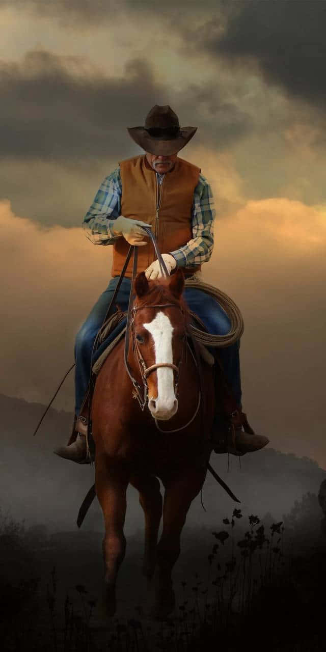 Western Cowboy iPhone Wallpaper