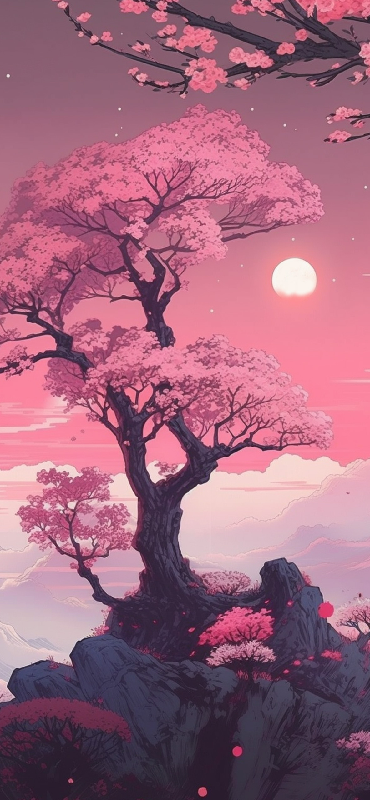 Pink Anime Phone Wallpapers Wallpaper Cave