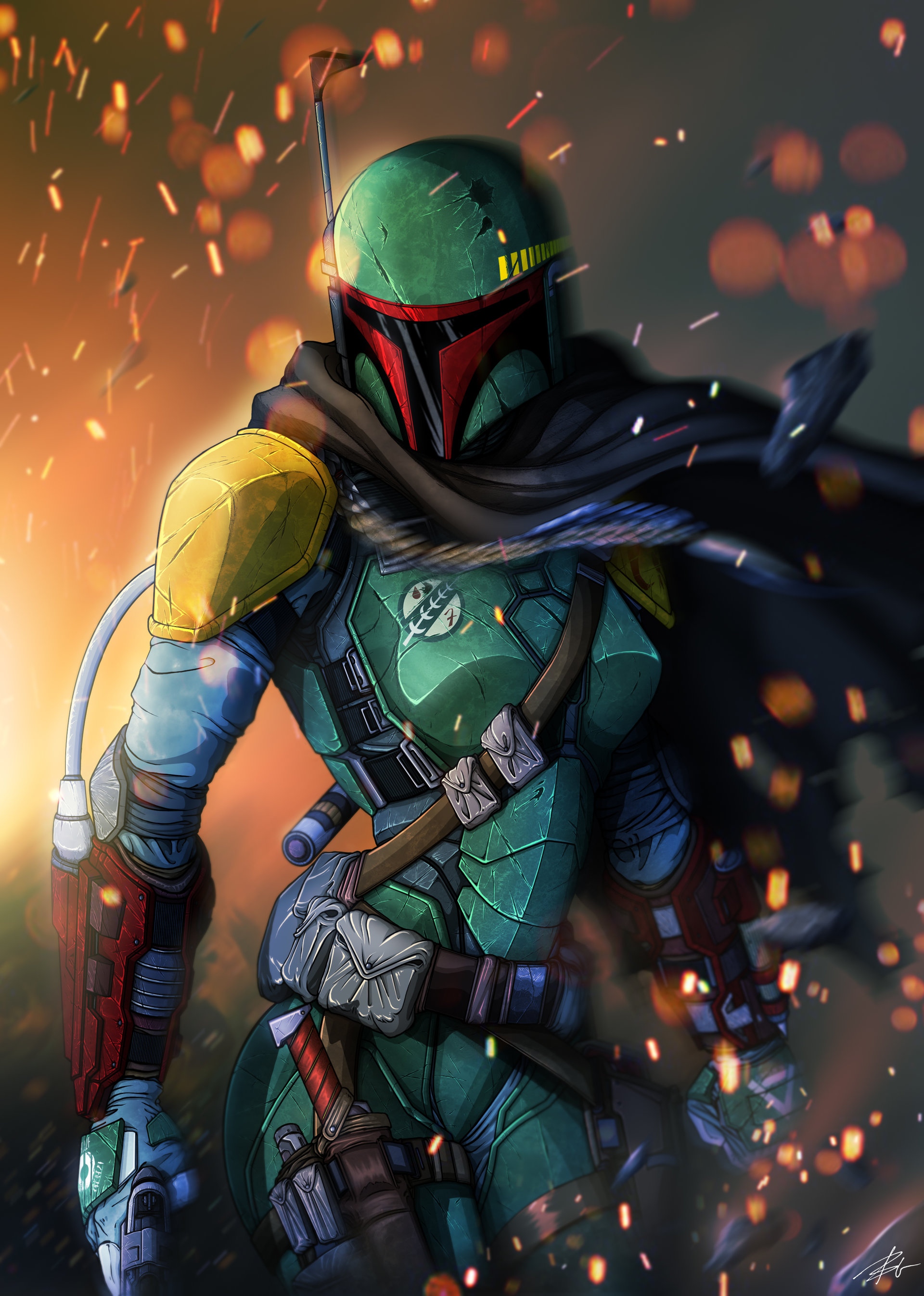 Boba Fett. Mandalorian. Star Wars Wallpaper Download