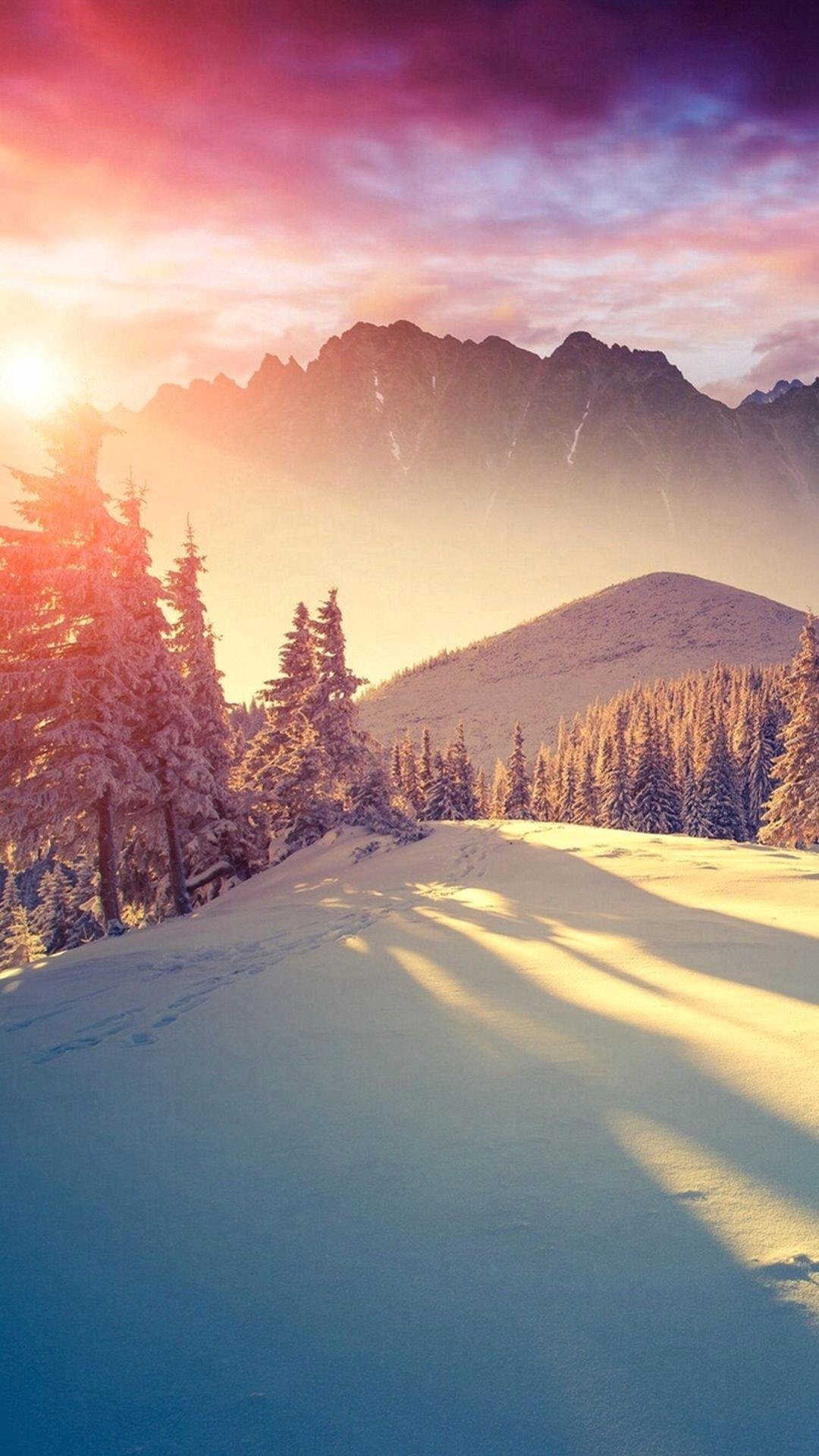 Snowy winter Wallpaper Download