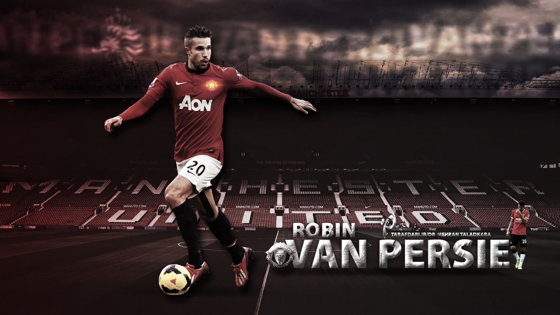 HD desktop wallpaper: Sports, Soccer, Robin Van Persie, Manchester United F C download free picture