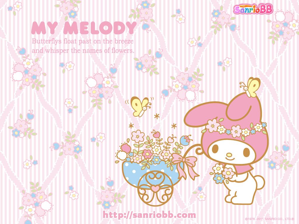 My Melody (Sanrio) Wallpaper. My melody wallpaper, Hello kitty image, Sanrio wallpaper