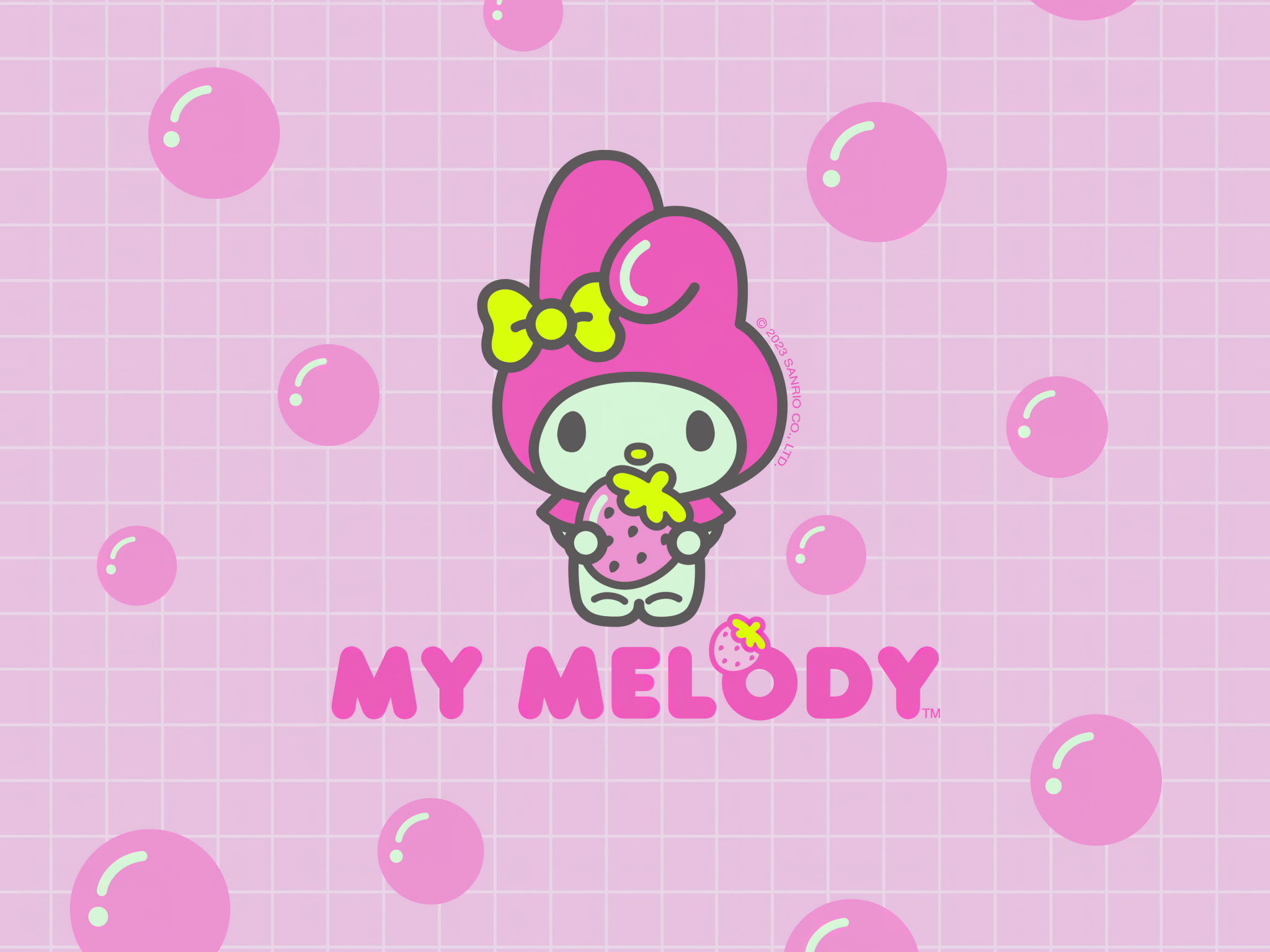 My Melody Wallpaper 4K, Cute cartoon, Pink, 5K