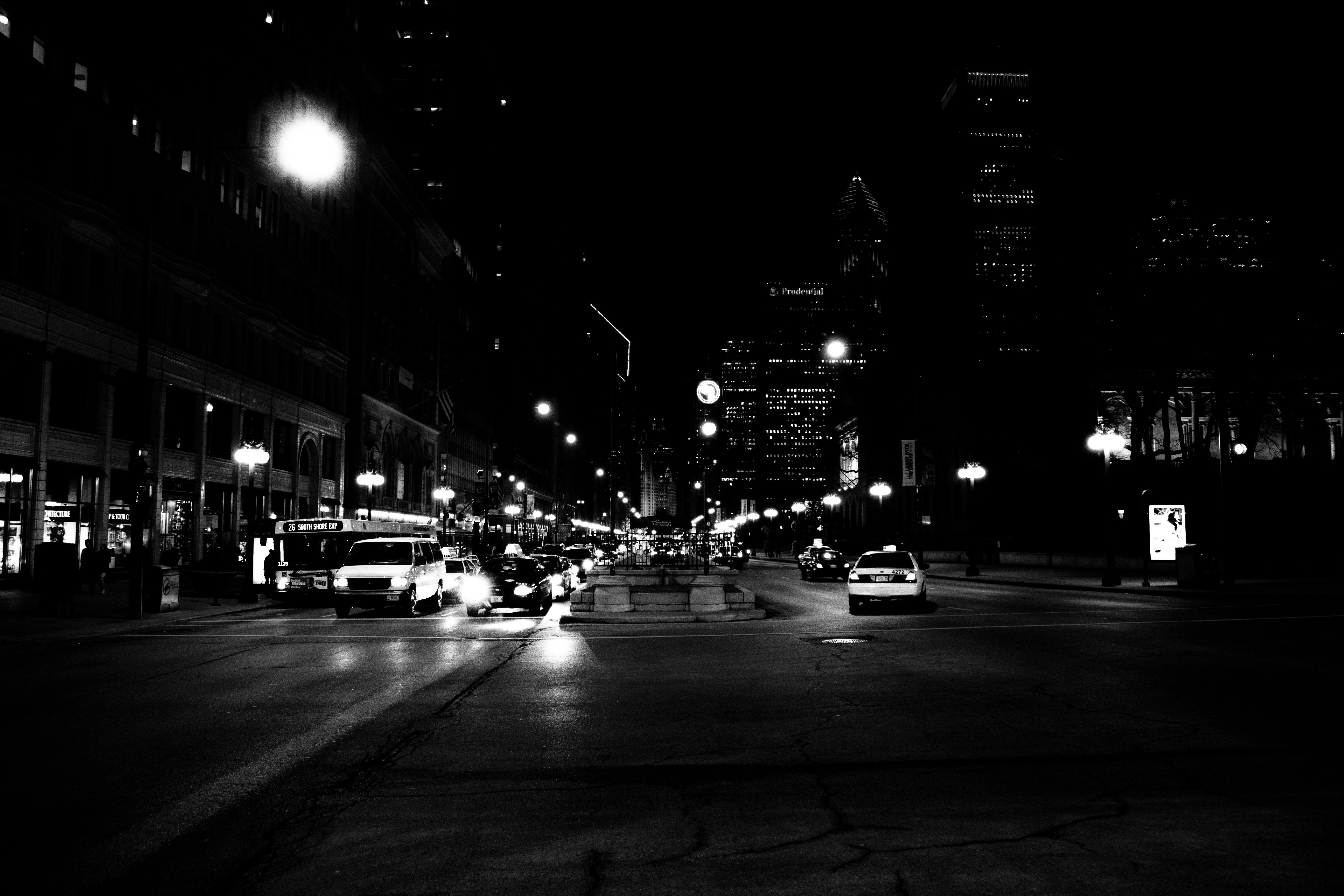city, night, cityscape, urban, dark, street, black, city lightsx3456 Wallpaper