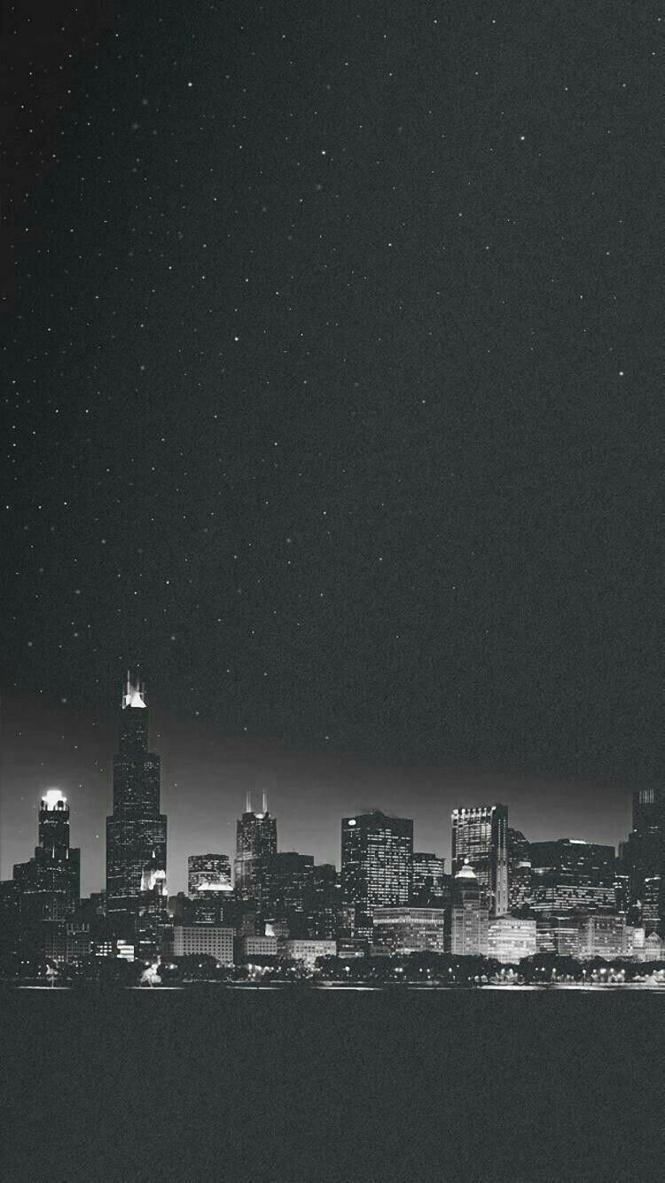 Dark city aesthetic lighting Wallpaper