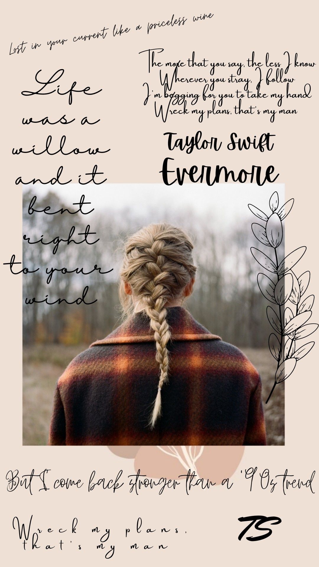 Willow wallpaper. Lyrics wallpaper. Taylor Swift