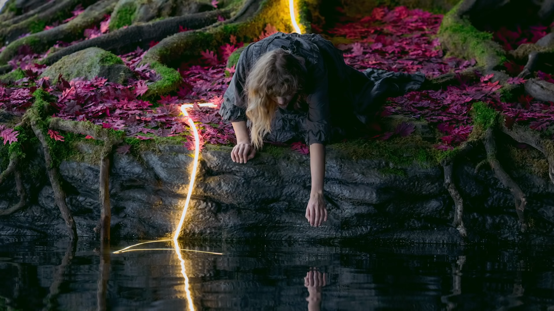 few shots from taylors behind the scenes video willow (lonely witch version) HD