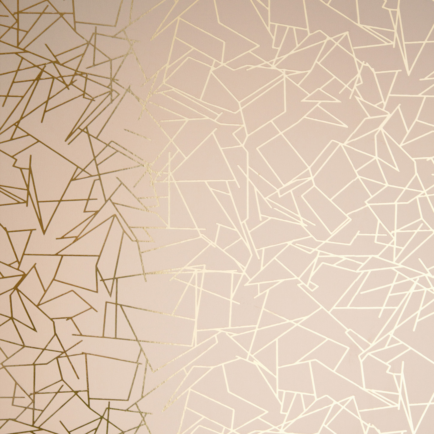 Pink and gold wallpaper designed