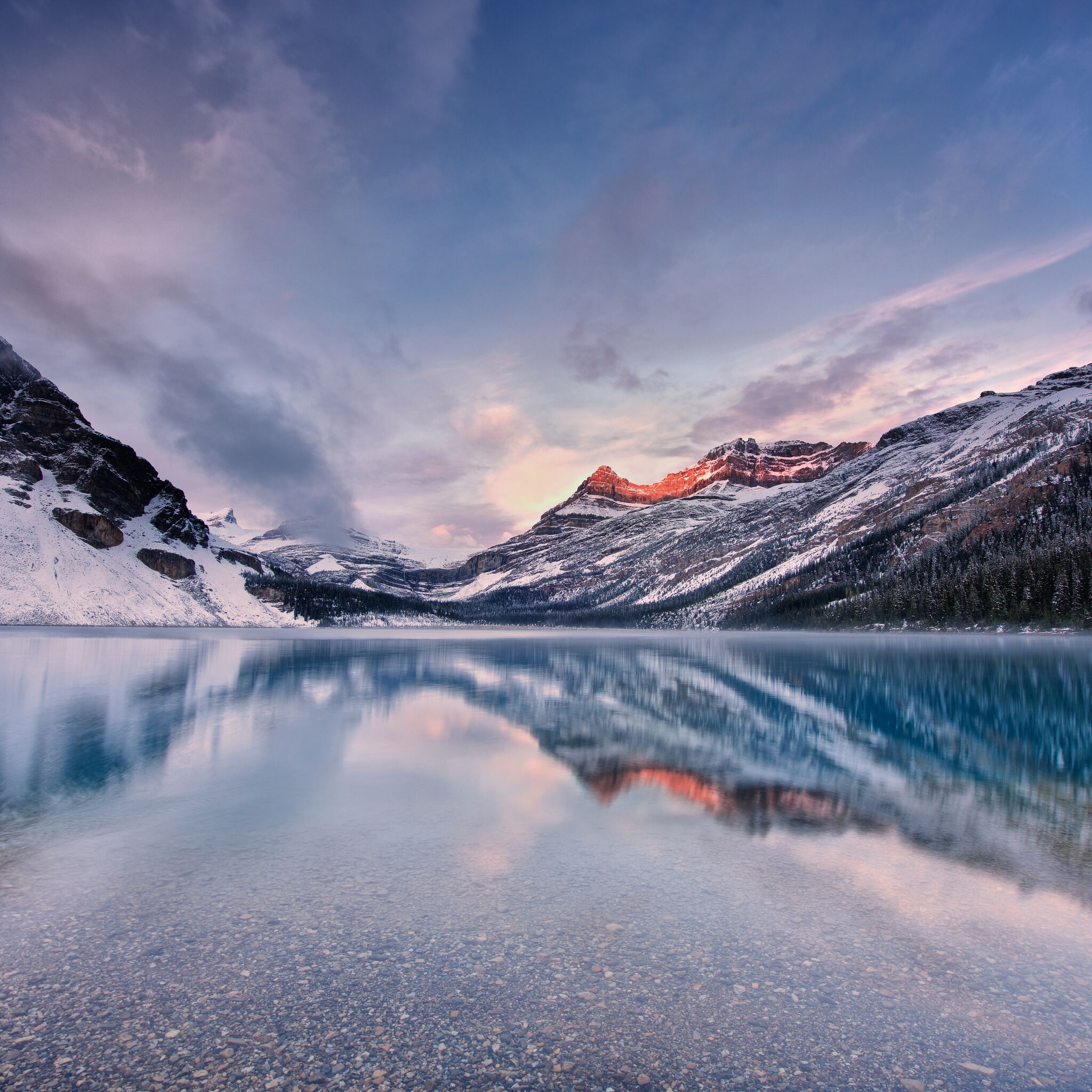 Sunrise At Bow Lake Canada 8k iPad Air HD 4k Wallpaper, Image, Background, Photo and Picture