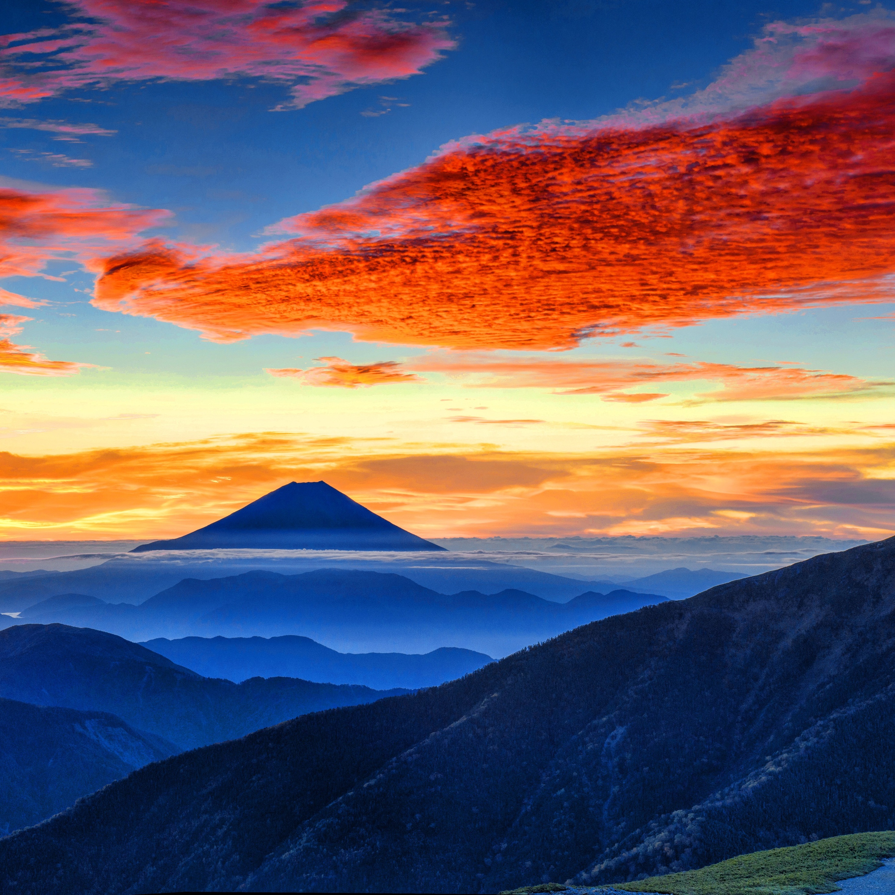 Mount Fuji Panaromic 8k iPad Pro Retina Display HD 4k Wallpaper, Image, Background, Photo and Picture