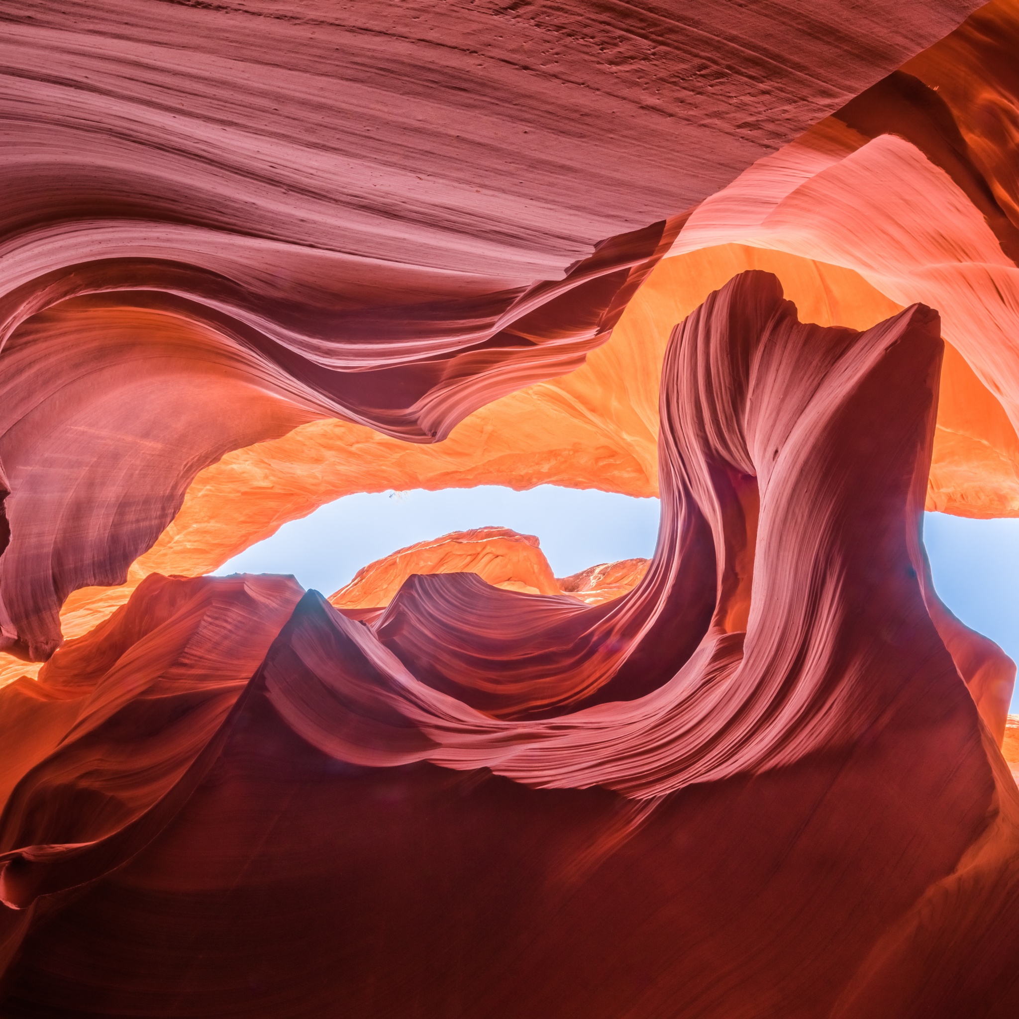 Lower Antelope Canyon Wallpaper 4K, 8K, Rock formations