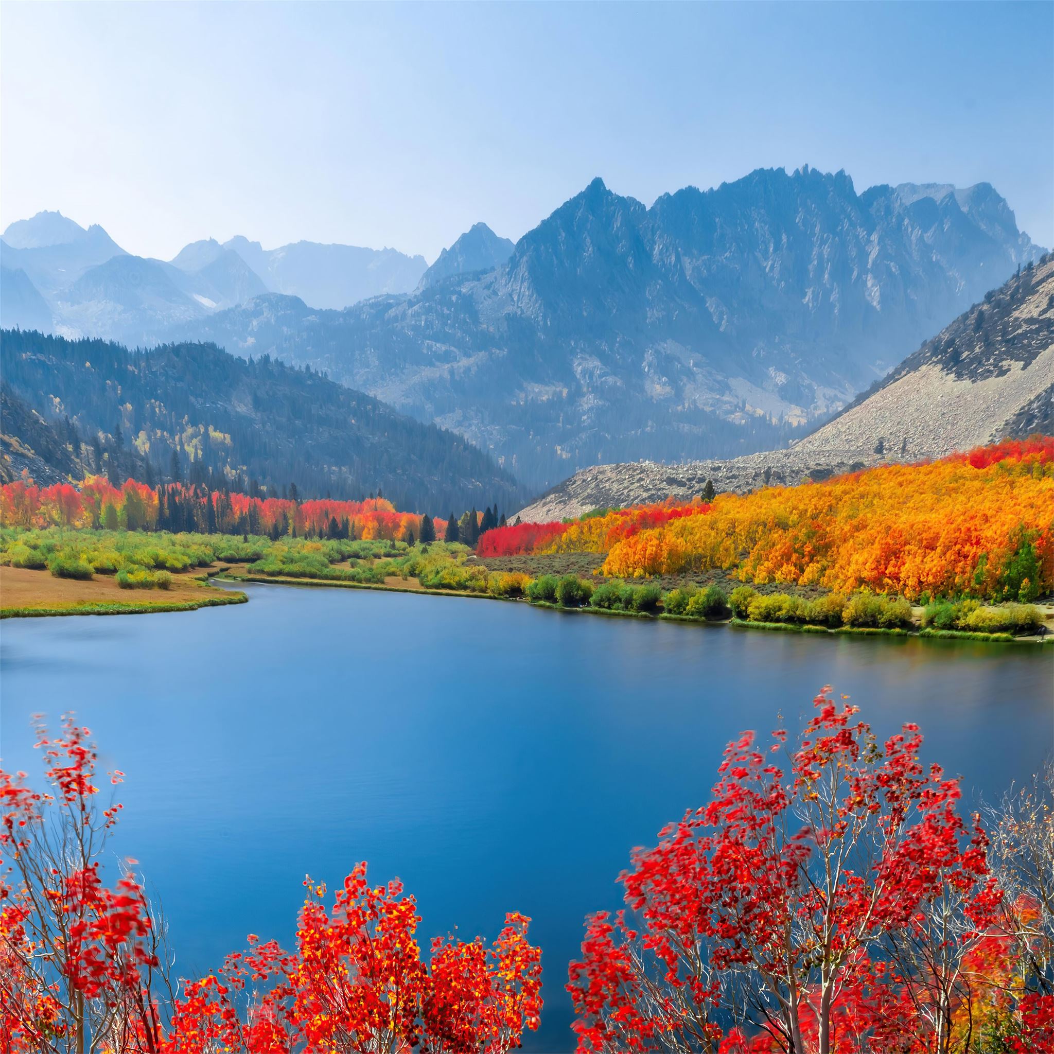 north lake colorful 8k iPad Air Wallpaper Free Download