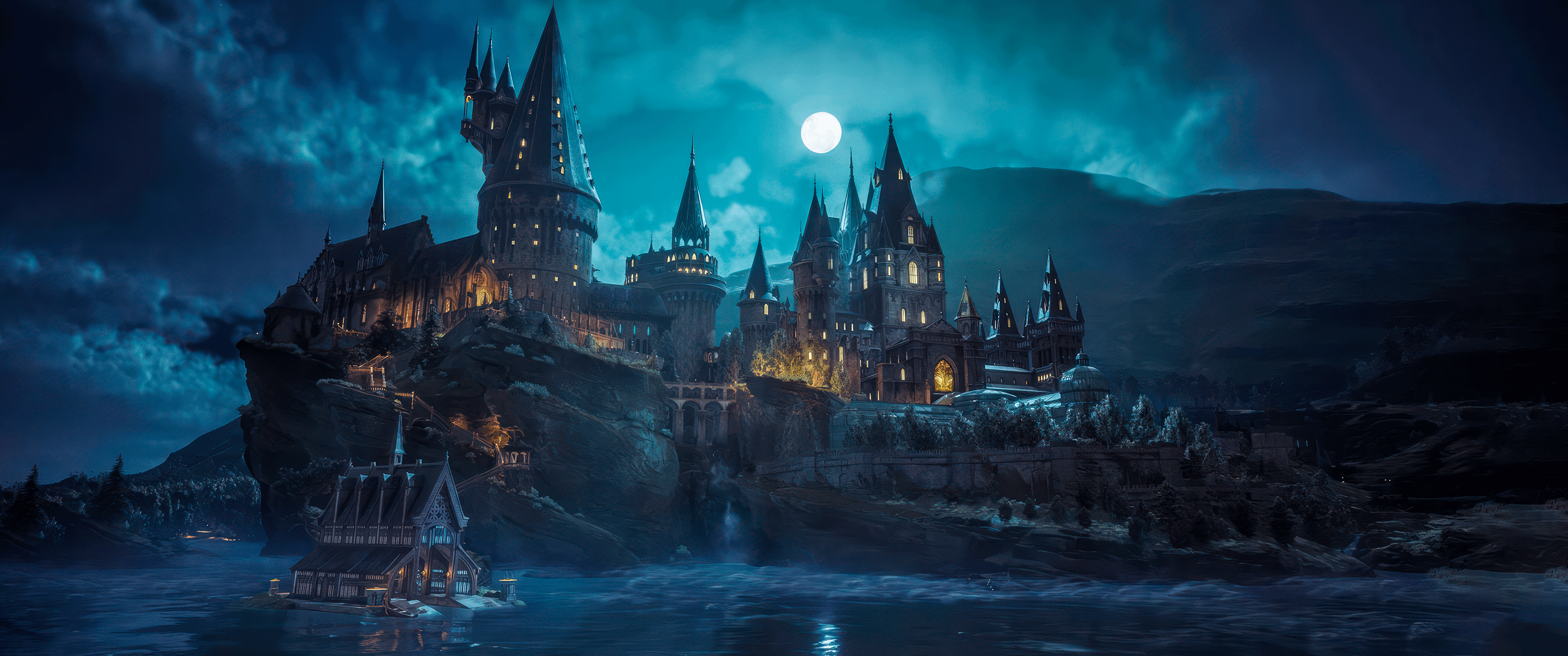 Hogwarts Legacy Screenshot Wallpaper [3440x1440]