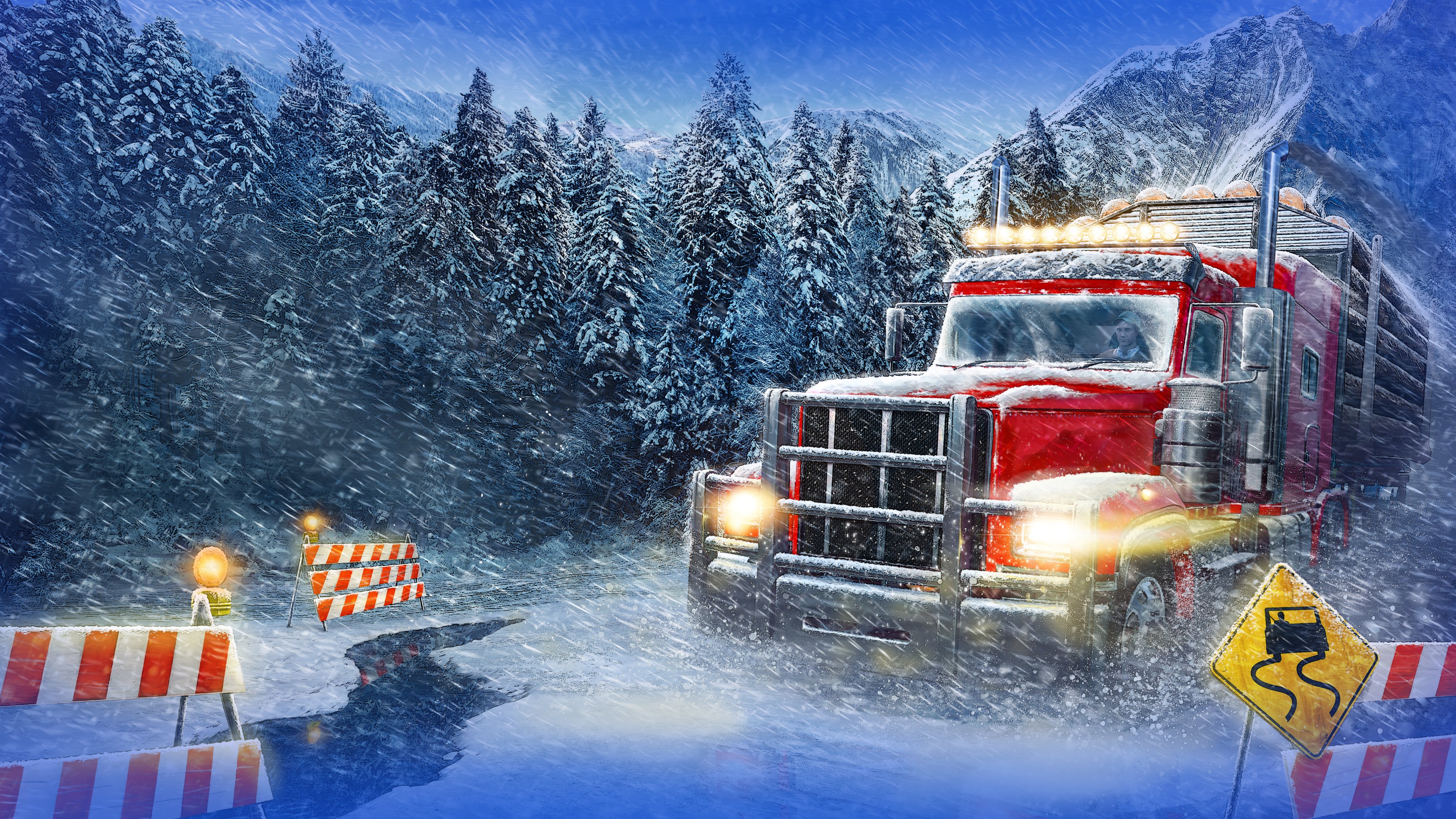 Alaskan Road Truckers are heading in a slightly different direction How do you like the new key art for the game?