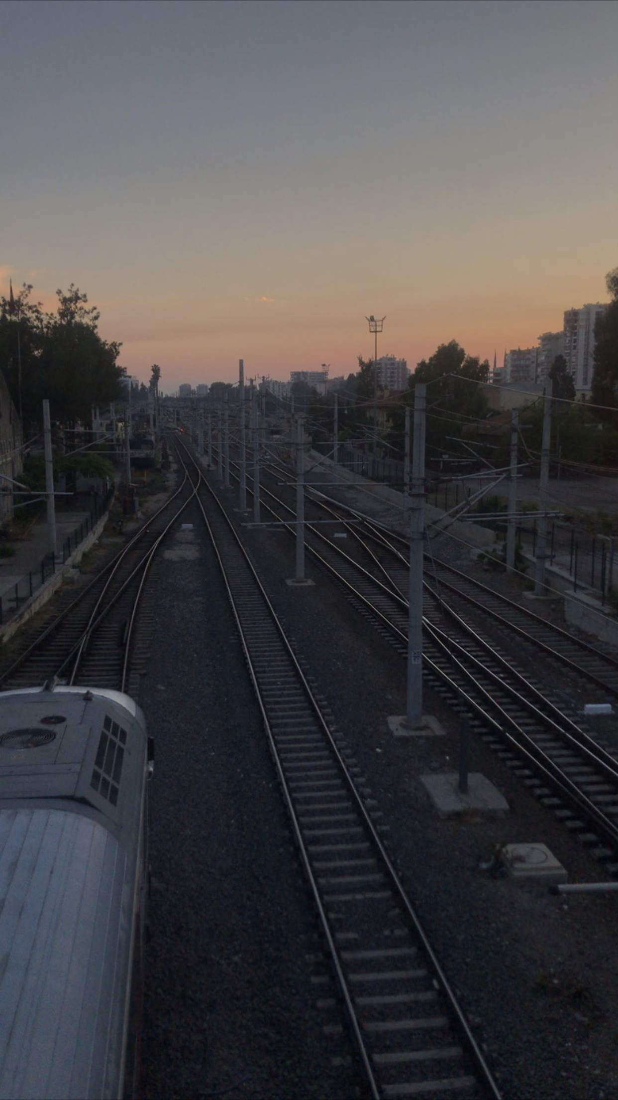 aesthetic train track wallpaper. Sunrise photography, City aesthetic, Train tracks