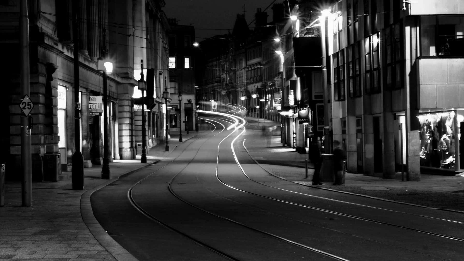 Black And White Street Wallpaper