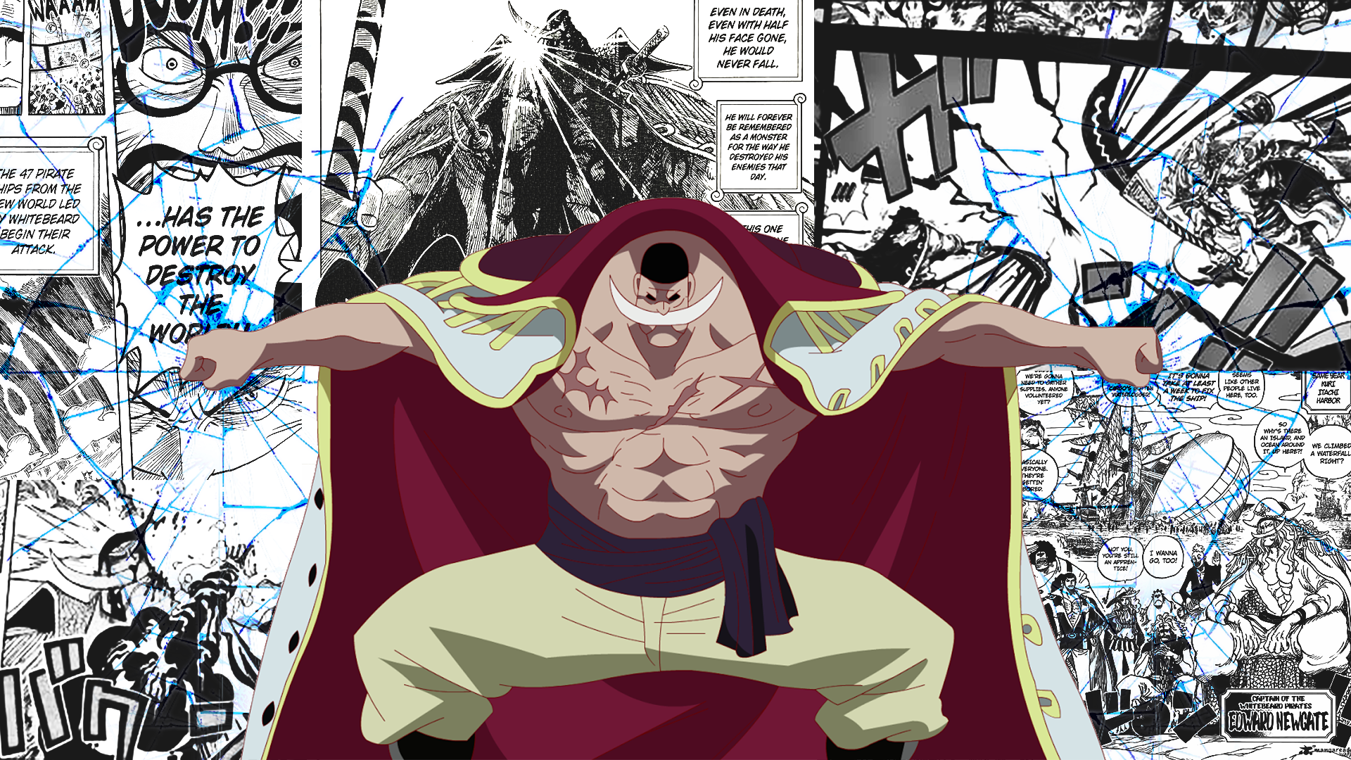 Whitebeard Wallpaper I made (for pc)